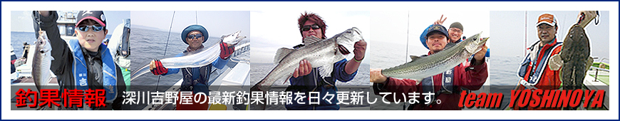 釣果情報　深川吉野屋の最新釣果情報を日々更新しています。