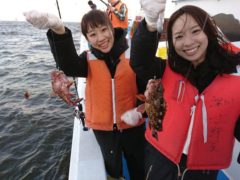 カサゴは良型多めに!
